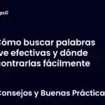 Cómo buscar palabras clave efectivas y dónde encontrarlas fácilmente
