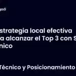 Estrategia local efectiva para alcanzar el Top 3 con SEO técnico