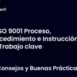 ISO 9001 Proceso, Procedimiento e Instrucción de Trabajo clave