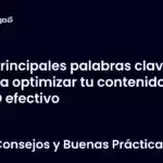 Principales palabras clave para optimizar tu contenido SEO efectivo