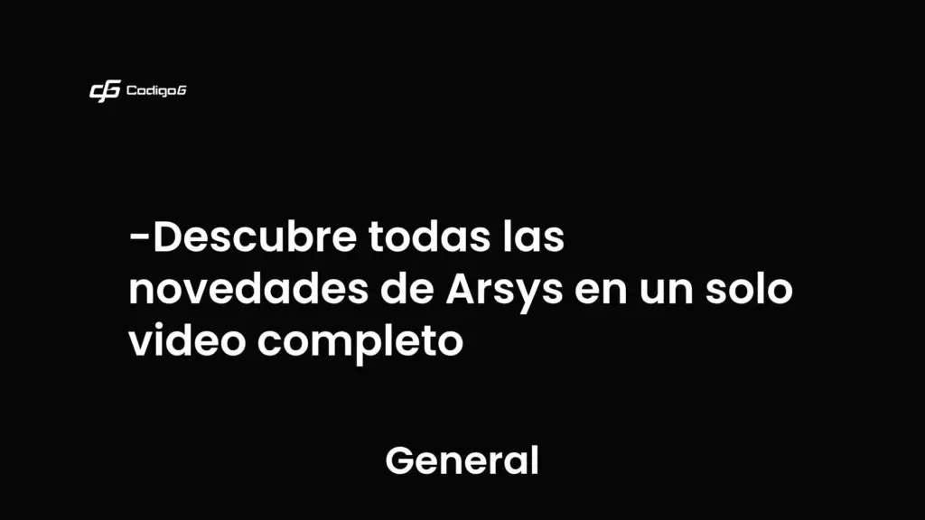 imagen destacada del post con un texto en el centro que dice Descubre todas las novedades de Arsys en un solo video completo y abajo del texto aparece la categoria del post que es General
